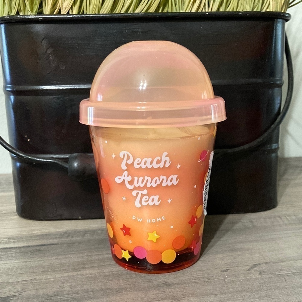 DW HOME MINI PEACH AURORA TEA GALAXY BOBA CANDLE